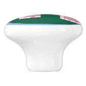 Niedlicher rosa Elefant Keramikknauf (Seitenansicht)