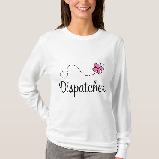 Niedlicher rosa Fahrdienstleiter T-Shirt (Vorderseite)