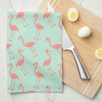 Niedlicher rosa Flamingo, der Muster zeichnet