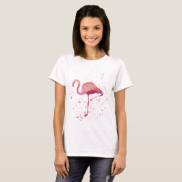 Niedlicher rosa Flamingo-T - Shirt