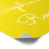 Niedlicher Rosa Flamingo-Vogel Poster (Ecke)