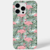 Niedlicher Rosa Flamingos Palmblättrige Frische Pa Case-Mate iPhone Hülle (Rückseite)