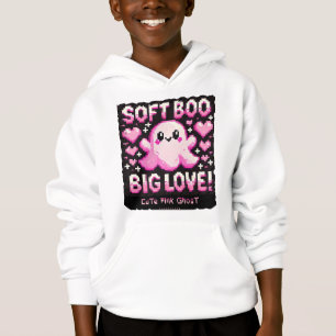 Niedlicher rosa Geist: Süß und Spooky (Junge gehau Hoodie