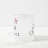 Niedlicher rosa Gesetzesprofessor Mattglastasse (Mittel)