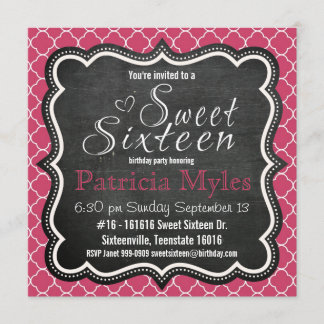 Niedlicher Rosa Glitzer-Halbpension und Zebra Swee Einladung