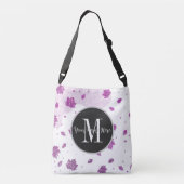 Niedlicher rosa Glitzer Herbstleaste hinzufügen Tragetaschen Mit Langen Trägern (Rückseite)