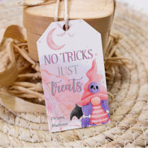 Niedlicher Rosa-Gnome-Halloween-Trick oder Gandtat