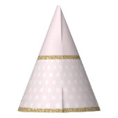 Niedlicher rosa Goldelefant-1. Partyhütchen (Rückseite)