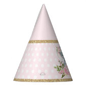 Niedlicher rosa Goldelefant-1. Partyhütchen (Links)