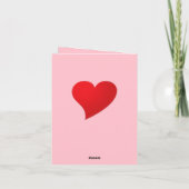 Niedlicher rosa Großherztext mädchenhaft, mädchenh (Rückseite)