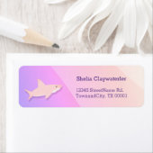 Niedlicher rosa Hai Lila (Insitu)