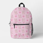 Niedlicher rosa Katzenstern Bedruckter Rucksack (Vorderseite)
