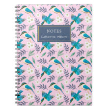 Niedlicher Rosa Kingfisher-Blumenmuster Name