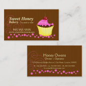 Niedlicher rosa kleiner Kuchen mit Visitenkarte (Vorne/Hinten)