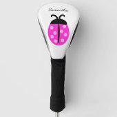Niedlicher Rosa Ladybug Golf Headcover (Vorderseite)