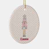 niedlicher Rosa-Nussknacker Keramik Ornament (Rechts)