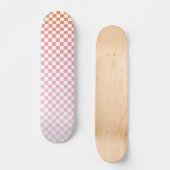 Niedlicher rosa Orangensommer Skateboard (Vorderseite)