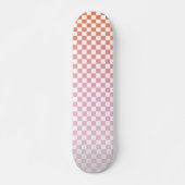 Niedlicher rosa Orangensommer Skateboard (Vorne)