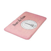 Niedlicher rosa Paris-Franzose-Eiffel-Turm-Pariser Badematte (Schrägansicht)