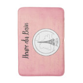 Niedlicher rosa Paris-Franzose-Eiffel-Turm-Pariser Badematte (Vorderseite Vertikal)