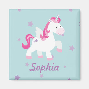 Niedlicher rosa personalisierter magischer magnet