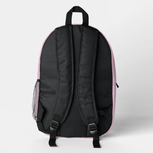 Niedlicher, rosa Personalisierter Rucksack (Rückseite)