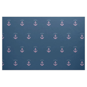 Niedlicher rosa Polka-Punkt-Anker mit Stoff