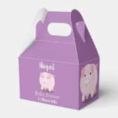 Niedlicher Rosa-Pot-Cartoon Geschenkschachtel (Rückseite)