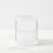 Niedlicher Rosa-Pot-Cartoon Mattglastasse (Mittel)