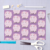 Niedlicher Rosa-Pot-Cartoon Seidenpapier (Handwerk)