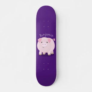 Niedlicher Rosa-Pot-Cartoon Skateboard