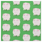Niedlicher Rosa-Pot-Cartoon Stoff (Muster)