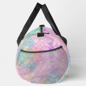 Niedlicher Rosa Regenbogen Einhorn Glitzer Duffle Bag (Rechts)