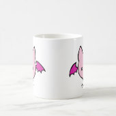 Niedlicher rosa Schläger Kaffeetasse (Mittel)