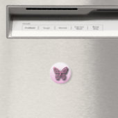 Niedlicher rosa Schmetterling-Kühlschrank-Schließm Magnet (In Situ (Geschirrspüler))