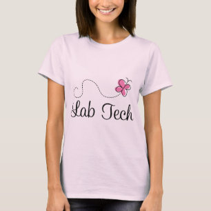 Niedlicher rosa Schmetterlings-LabradorTech T-Shirt