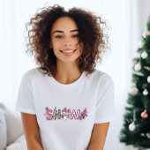 Niedlicher rosa Schnee - T - Shirt der Frauen