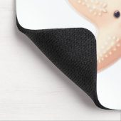 Niedlicher Rosa Seestern Mousepad (Ecke)