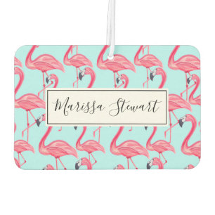 Niedlicher rosa Sommer gemaltes Flamingo-Muster Autolufterfrischer