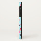Niedlicher rosa Sommer gemaltes Flamingo-Muster Case-Mate iPhone Hülle (Hinten/Links)
