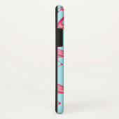 Niedlicher rosa Sommer gemaltes Flamingo-Muster Case-Mate iPhone Hülle (Hinten/Rechts)
