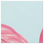 Niedlicher rosa Sommer gemaltes Flamingo-Muster Stoff (Nahaufnahme)
