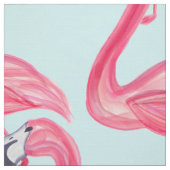 Niedlicher rosa Sommer gemaltes Flamingo-Muster Stoff (Muster)