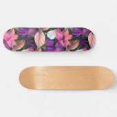 Niedlicher, rosa Swag Foliage Skateboard (Horizontal)
