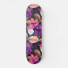 Niedlicher, rosa Swag Foliage Skateboard