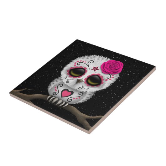 Niedlicher rosa Tag der toten Fliese (Seite)