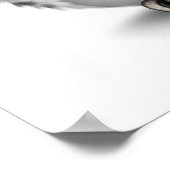 Niedlicher rosa Tag des toten Zuckerschädels Weiß Poster (Ecke)