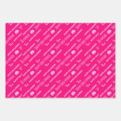 Niedlicher Rosa Trick O Leckerei Happy Halloween-G Geschenkpapier Set (Vorderseite 3)