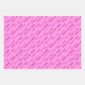 Niedlicher Rosa Trick O Leckerei Happy Halloween-G Geschenkpapier Set (Vorderseite 2)