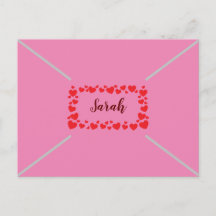 Niedlicher, rosa Valentinstag für individuell eins